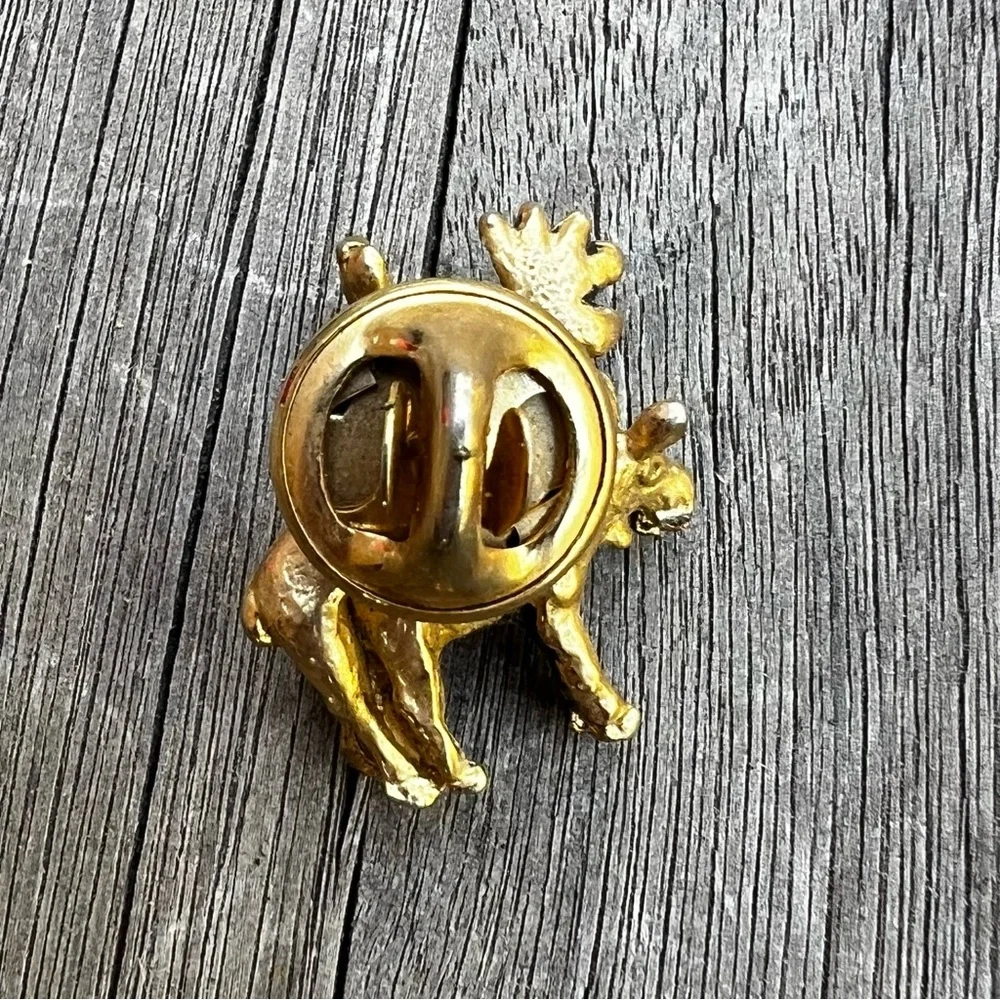 Vintage Ballou Reg'd Tiny Moose Pin Mating Moose Naughty Moose RARE Humping
